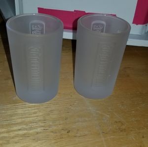 Vintage Jagermeister Embossed Frosted 1 Fl Oz Shot